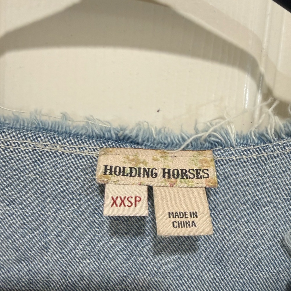 HOLDING HORSES Blue Backless Dress - Picture 2 of 5